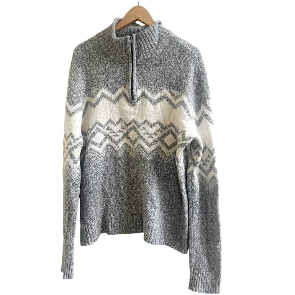 American Eagle Outfitters Men’s Seriously Soft Sweater Wool Blend Nordic Print L